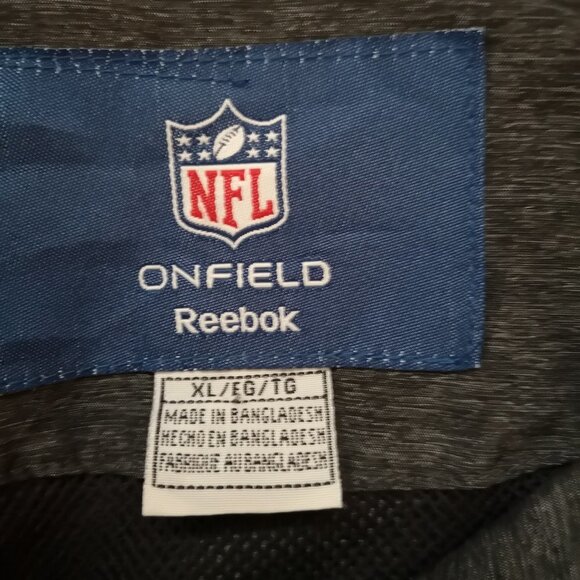 Reebok NFL Men's Size XL San Francisco 49ers Dark Grey Full Zip Spring Jacket - Picture 4 of 5